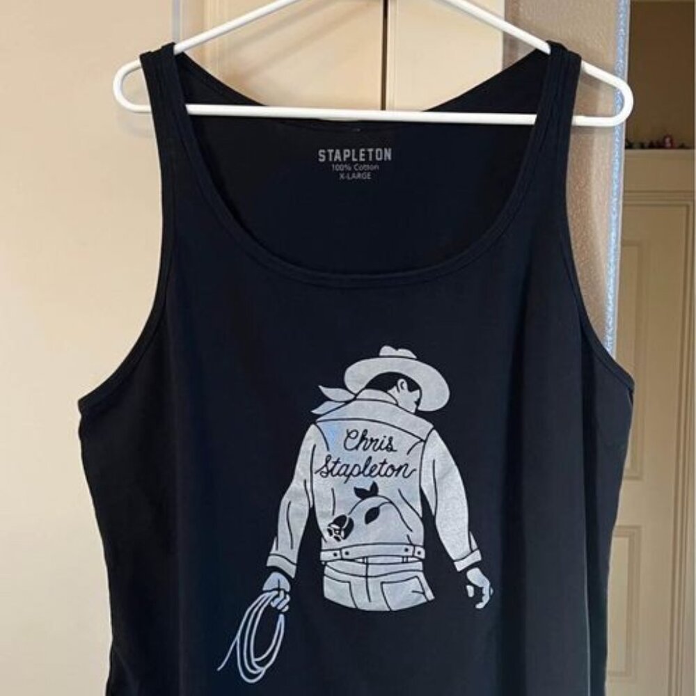 Black XL‎ Adult Chris Stapleton Tank Top